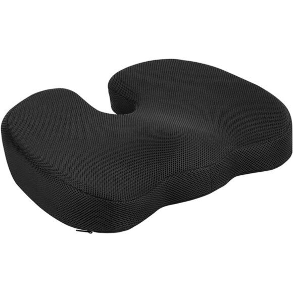 memory foam seat cushion office chair support ergonomic comfort gel cushion blac - Picture 4 of 7